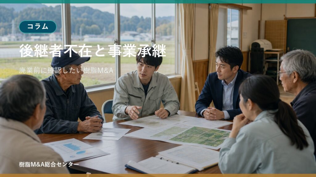 後継者不在の樹脂加工会社が廃業前に検討したいM&A・事業承継のアイキャッチ画像
